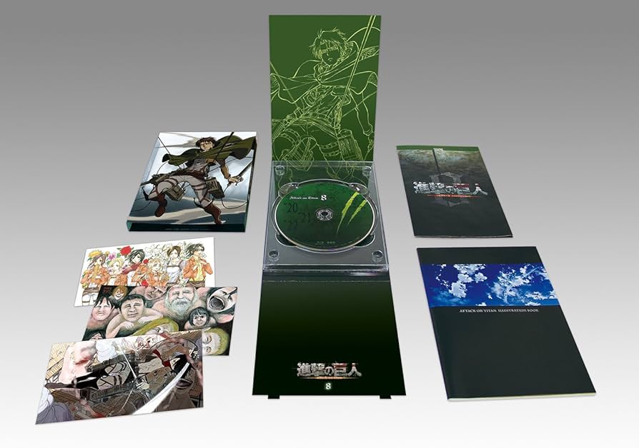 進撃の巨人 Blu-ray 初回限定版 1巻 〜 8巻 Amazon.co.jp: 進撃の巨人 8 (初回特典:フルカラーイラスト集